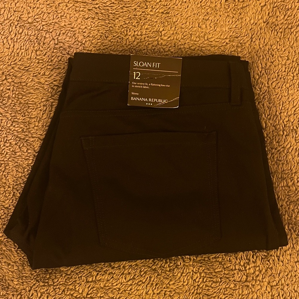 Banana Republic Sloan Fit Black Pants - BRAND NEW - Picture 5 of 5